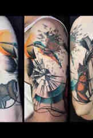 几何纹身 男生手臂上简单线条纹身几何纹身图片