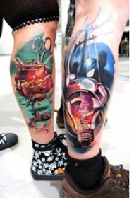 彩色纹身 多款彩色纹身素描抽象纹身图案