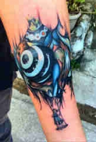 彩绘纹身 多款彩色纹身素描经典纹身图案