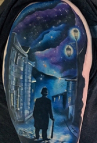 彩绘纹身 男生手臂上彩绘纹身图片