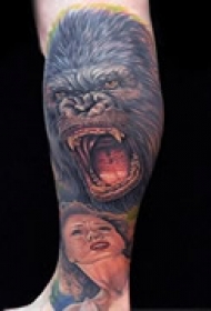 经典影视腿部纹身