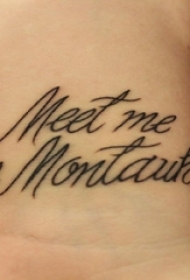 英文纹身手腕 男生手腕上黑色的英文短句纹身图片