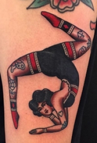 女生人物纹身图案 多款彩绘纹身素描人物纹身图案