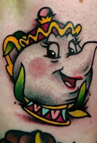 纹身彩色 多款彩绘纹身素描可爱纹身图案