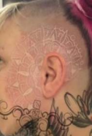 神秘信仰白色图纹