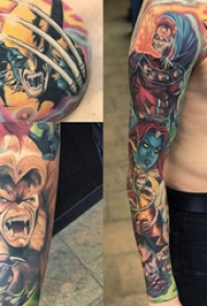 纹身动漫人物 多款彩绘纹身素描动漫人物纹身图案