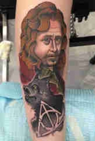 人物肖像纹身 多款简单线条纹身人物图腾素描纹身图案