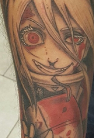 动漫人物纹身 男生手臂上动漫人物的纹身图片