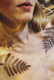 小清新纹身锁骨 多款小清新文艺纹身锁骨纹身图案