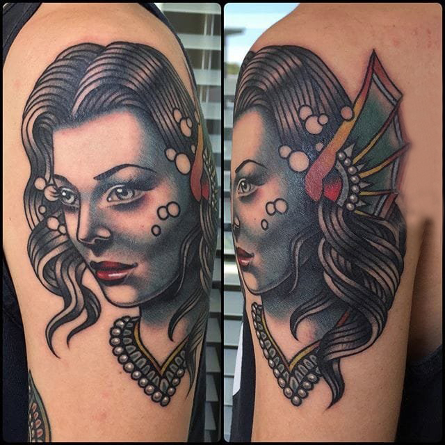 人物肖像纹身 多款简单线条纹身人物肖像纹身图案