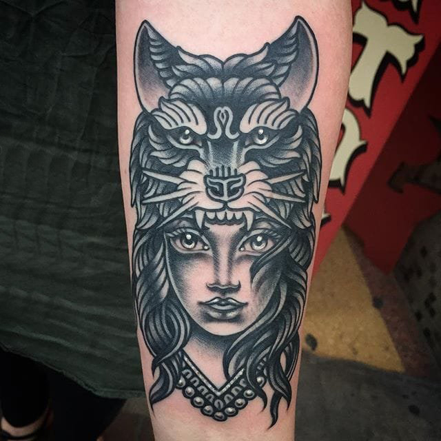 人物肖像纹身 多款简单线条纹身人物肖像纹身图案