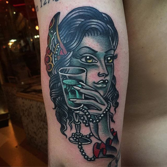 人物肖像纹身 多款简单线条纹身人物肖像纹身图案