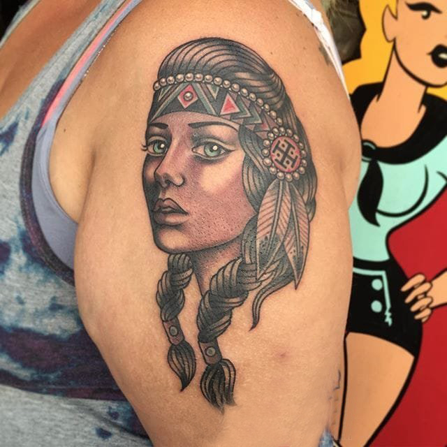 人物肖像纹身 多款简单线条纹身人物肖像纹身图案