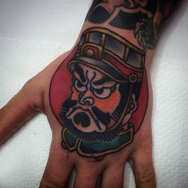 手部图腾纹身 多款彩绘纹身素描手部图腾纹身图案