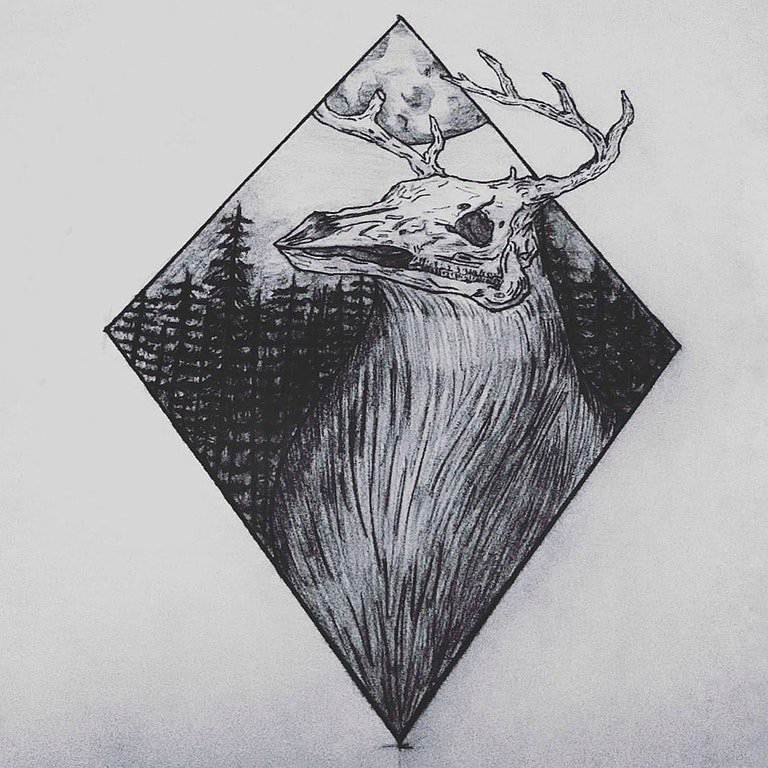 几何 纹身图案 多款简单线条纹身素描几何小清新纹身手稿