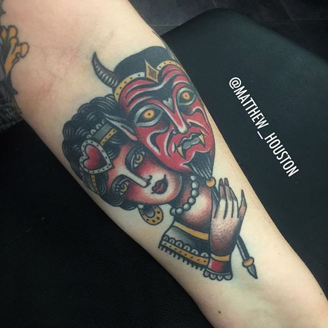 纹身old school风格 多款简单线条纹身素描old school纹身图案