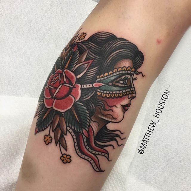 纹身old school风格 多款简单线条纹身素描old school纹身图案