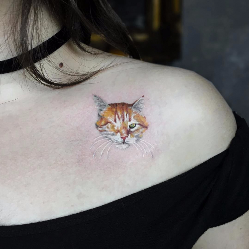 百乐动物纹身 多款简单线条纹身百乐动物纹身图案