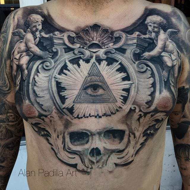 黑灰纹身 多款黑灰纹身点刺技巧抽象纹身图案