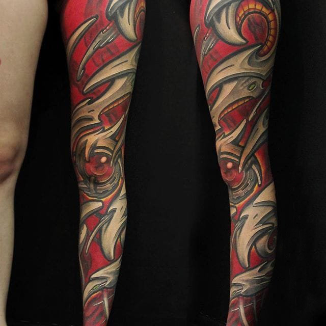 盔甲纹身图案 多款彩绘纹身素描盔甲纹身图案