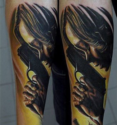 枪纹身 多款素描纹身点刺技巧枪纹身图案