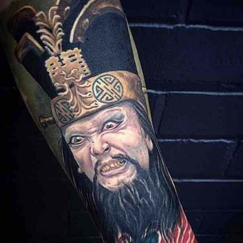 人物纹身图案 多款彩绘纹身素描人物肖像纹身图案