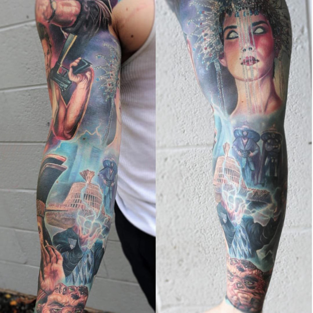 人物纹身图案 多款彩绘纹身素描人物肖像纹身图案