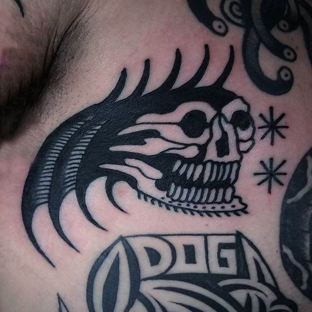 简单线条纹身 多款简单线条纹身素描抽象纹身图案