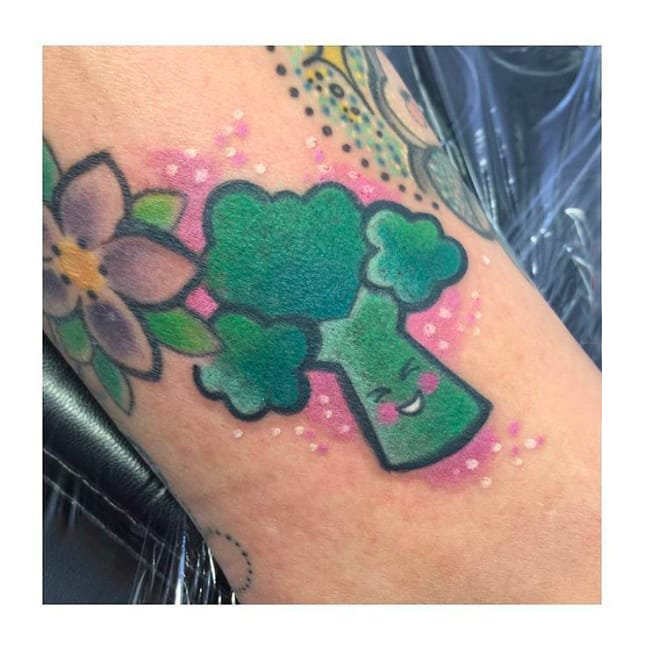 可爱纹身图案 多款简单线条纹身彩色可爱纹身图案