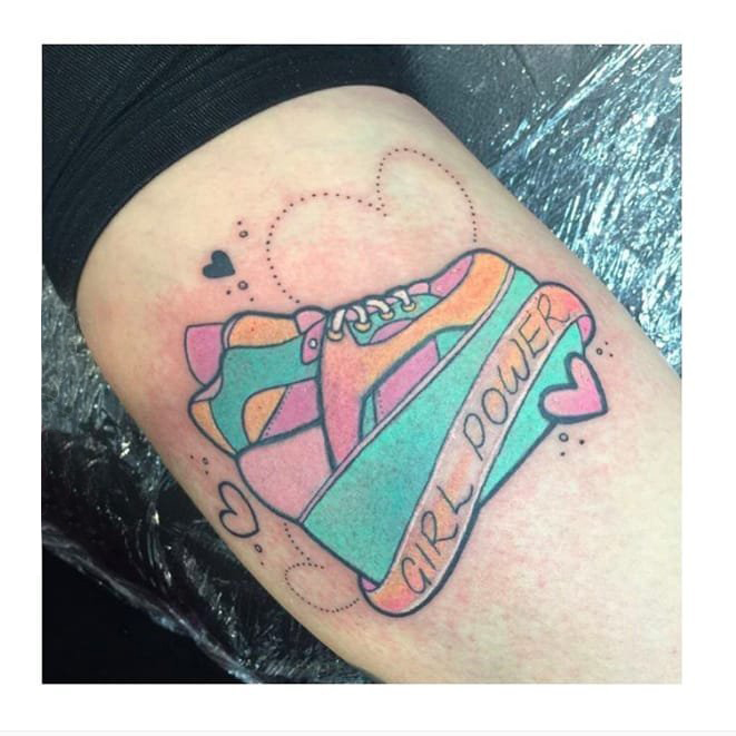 可爱纹身图案 多款简单线条纹身彩色可爱纹身图案