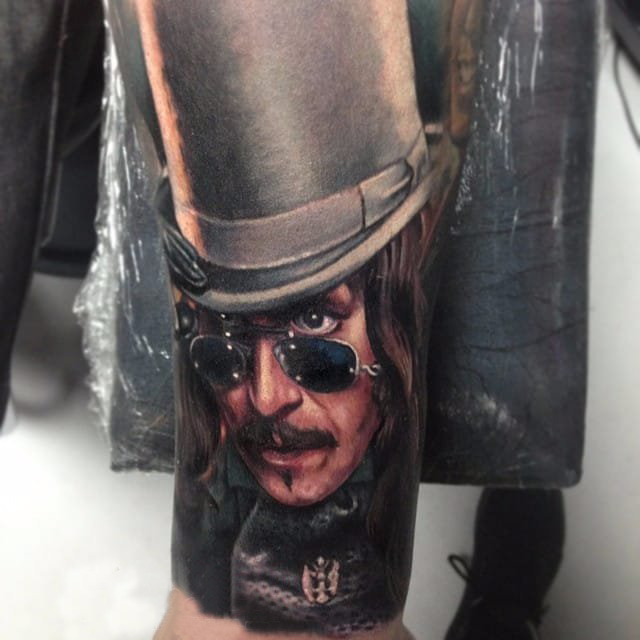 恐怖纹身 多款彩色纹身素描恐怖纹身图案