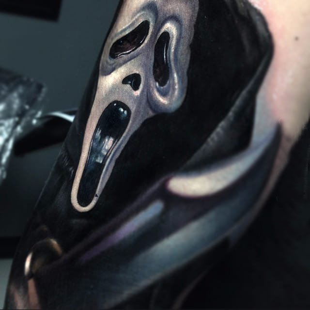 恐怖纹身 多款彩色纹身素描恐怖纹身图案