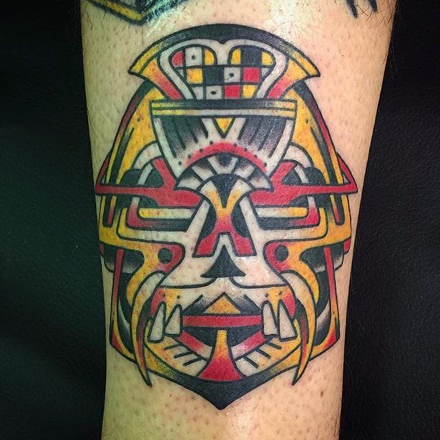 骷髅头纹身 多款彩绘纹身素描骷髅头纹身图案