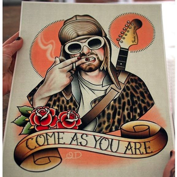 纹身人物手稿 多款人物肖像纹身彩绘old纹身手稿