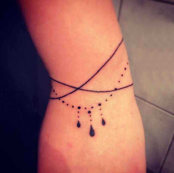 纹身手链图案 多款小清新文艺纹身手链纹身图案