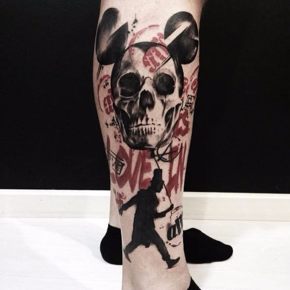 黑灰纹身 多款素描纹身点刺黑灰纹身图案