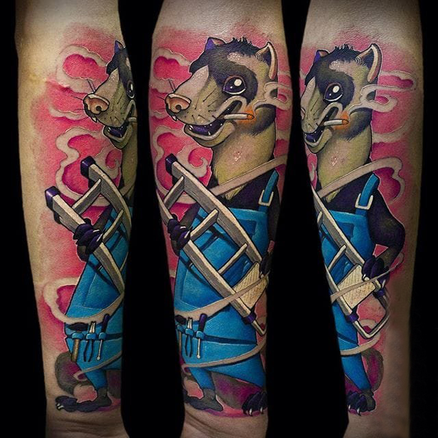 小动物纹身 多款彩绘纹身小动物纹身图案