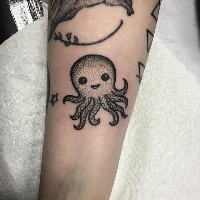 小动物纹身 多款黑灰纹身点刺技巧小动物纹身图案