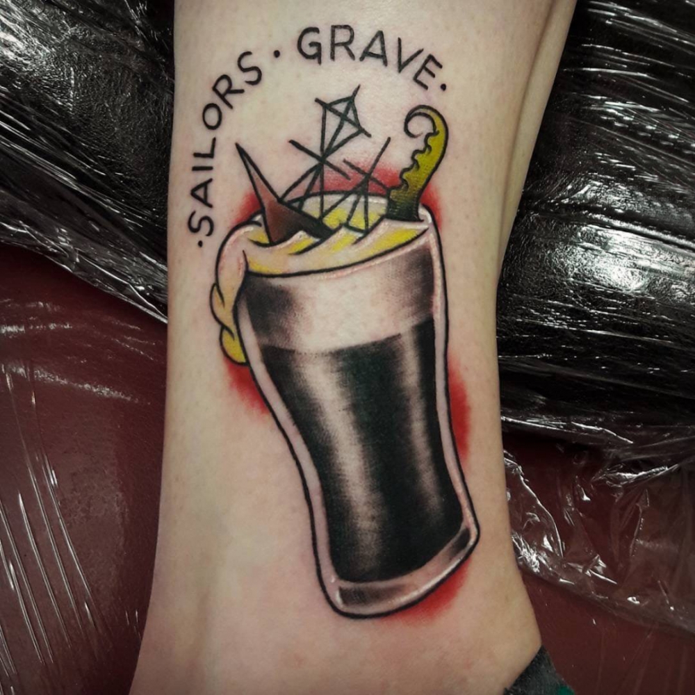 传统纹身 多款素描纹身彩色传统纹身图案