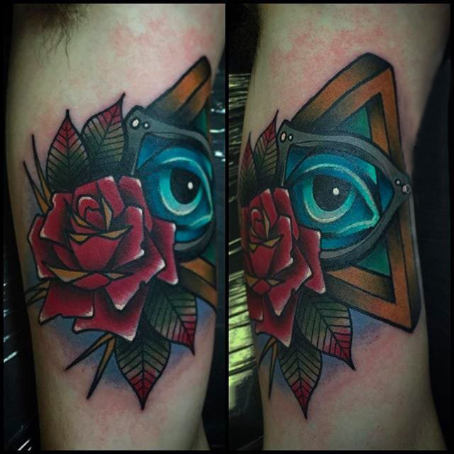 彩绘纹身 多款彩绘纹身简单线条纹身图案