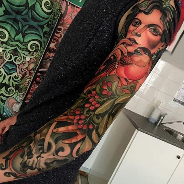 彩绘纹身 多款素描纹身彩绘经典纹身图案