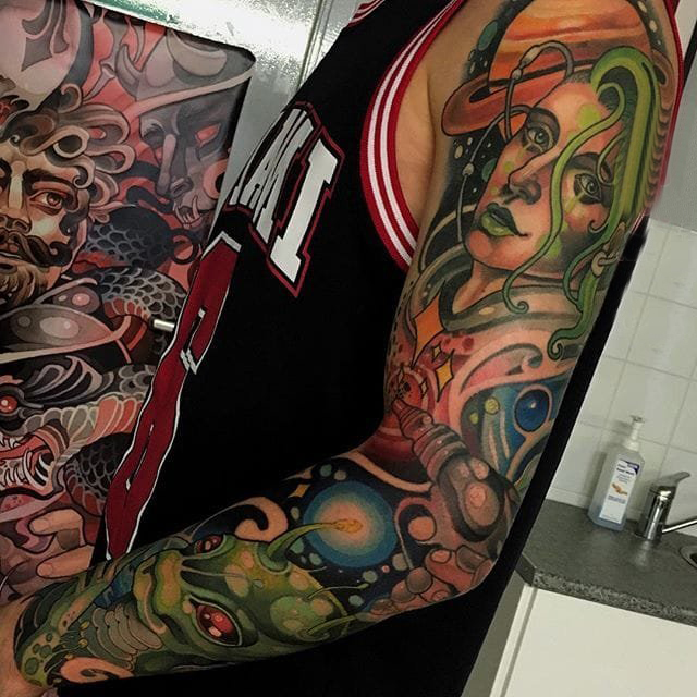 彩绘纹身 多款素描纹身彩绘经典纹身图案