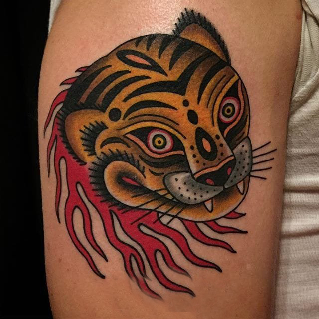 传统纹身 多款简约线条纹身彩绘传统纹身图案