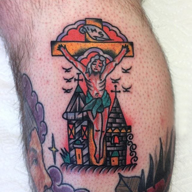 传统写实纹身 多款彩绘纹身素描传统纹身图案