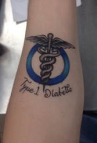 翅膀十字架纹身 男生手臂上翅膀十字架纹身图片