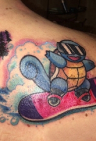 纹身卡通 男生肩部卡通纹身图片