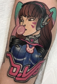 卡通纹身图片 男生手臂上卡通纹身图片