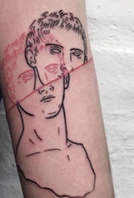 欧美抽象纹身 女生手臂上抽象纹身图案