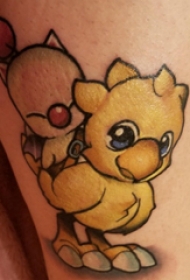 动物纹身 女生腿上可爱的动物纹身图片