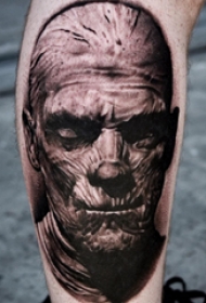 人物肖像纹身 多款黑灰纹身点刺技巧人物肖像纹身图案